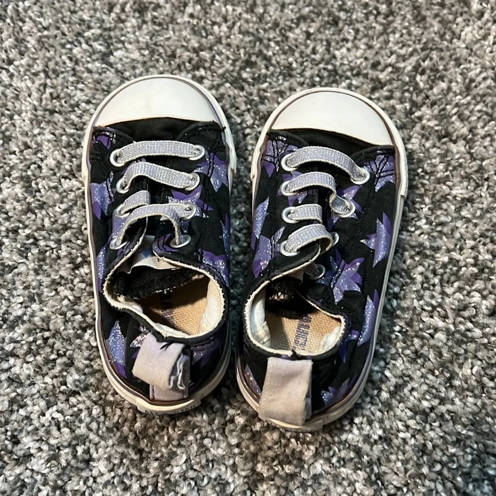 Converse (girls) star print sneakers